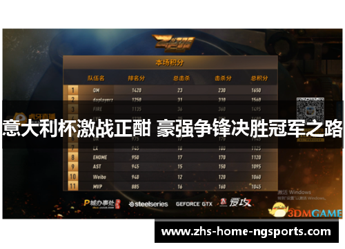 意大利杯激战正酣 豪强争锋决胜冠军之路